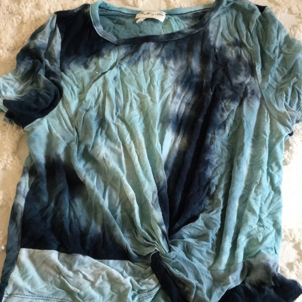 cropped tie dye shirt